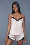 100% Silk Satin cami short set