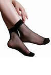 Women&#39;s Ankle High Thin Transparent Women Fashion Socks Pack of 2