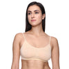 &quot;Comfort&quot; Beige Thin Straps Sports Bra