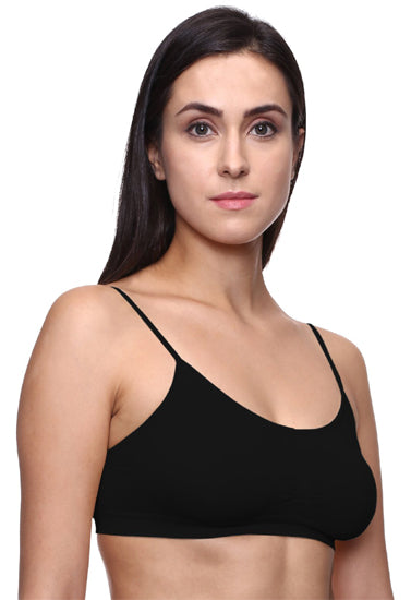 Very Smart & Sexy Black Thin Straps Sports Bra