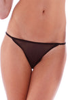 Female &quot;Tease To Please&quot; Black Lace G-String