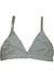 Grey Cotton Triangle Pull Over Sports Bra