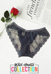 HOT Optional Blue High Crotch Transparent Brief Underwear + 1 Free Bra