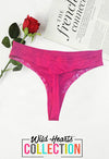 Ladies Sweet As Can V Burgundy Thong