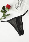 Lasenza Black Transparent G-String Thong