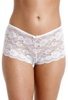 M&amp;S White Lace French Knicker Boxer Boyshorts Brief