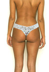 Pk Of 2 No Secret Floral Print V Cut Lace Thong Panty