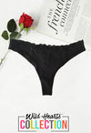 SERRA Black Soft &amp; Sleek Cotton Thong