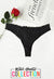 SERRA Black Soft & Sleek Cotton Thong