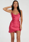 Sensual Satin Elegance Partywear Dress