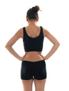 &quot;Black&quot; Seamless Sports Bra And Boyshort Set