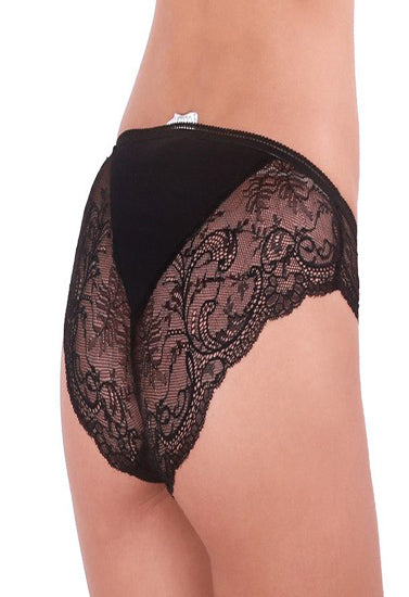 So Smooth Charming Black Lace Panty