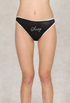 Solell &quot;Sexy&quot; Printed Black Net New Thong