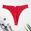 Splash Embellished Rhinestone Red Thong In XXL