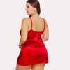 Alluring one-piece satin sleepwear