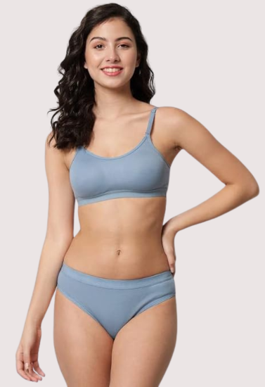 Wire-Free Women's Sports Bra Panty Set