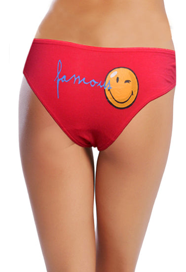 Women's Smiley World Cotton Comfort Bikini Panty PK Of 2