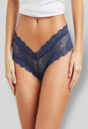 Women&#39;s Sexy Lace Navy Blue Panties