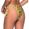 &quot;Yellow&quot; Floral Side Tie Bikini Bottom