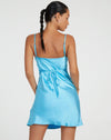 Romantic &amp; Chic Glossy silk Mini Dress