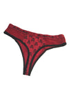 Seductive Soft Red And Pink Thong Panties Set Of 2