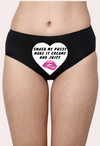 &quot;Personalized Love Note Naughty Panty