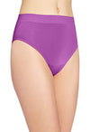 Women&#39;s Plus Comfort Covered Cotton Assorted Brief Panty, 5 Pack