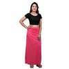 Ladies Glossy silk saree&#39;s Pink Petticoat