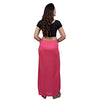 Ladies Glossy silk saree&#39;s Pink Petticoat