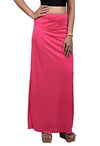 Ladies Glossy silk saree&#39;s Pink Petticoat