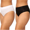 Women&#39;s Cotton No Ride Up Brief Panties, 2-Pack